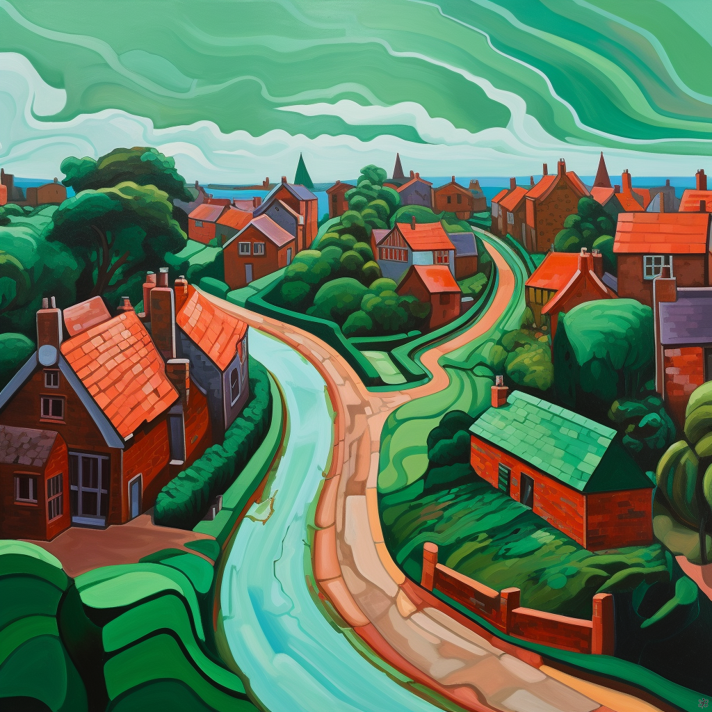 Road and buildings #16