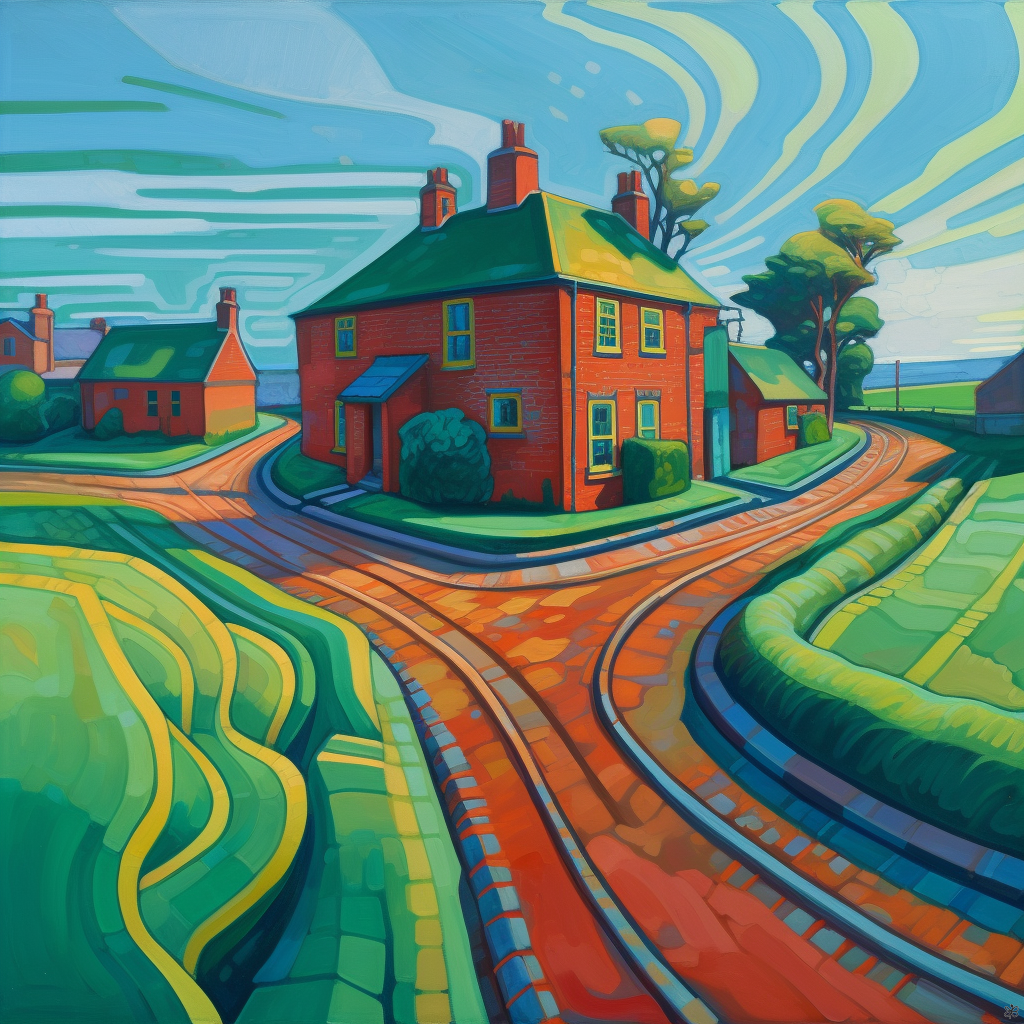 Road and buildings #9