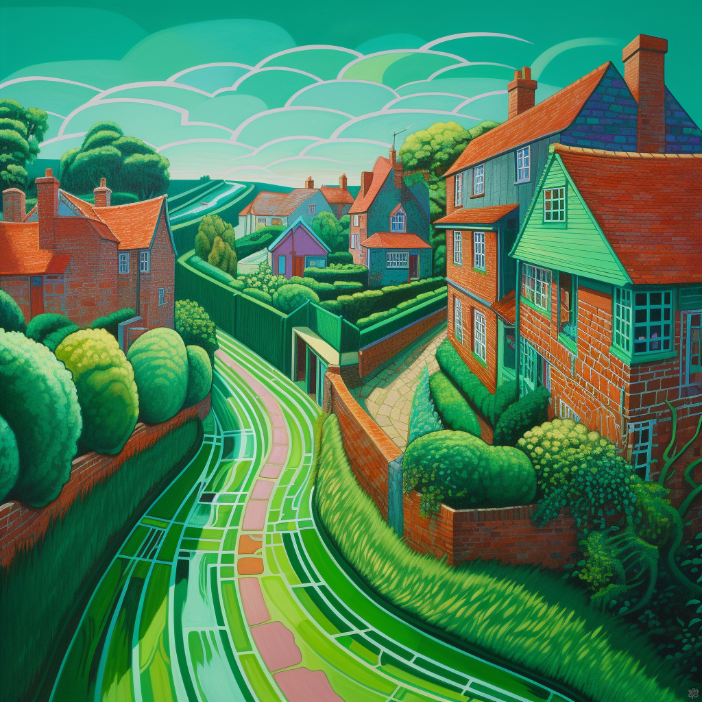 Road and buildings #3