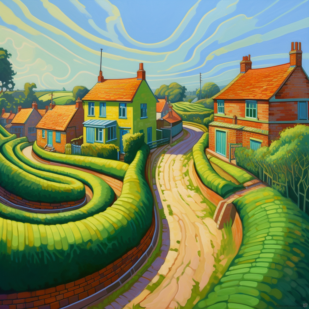 Road and buildings #4