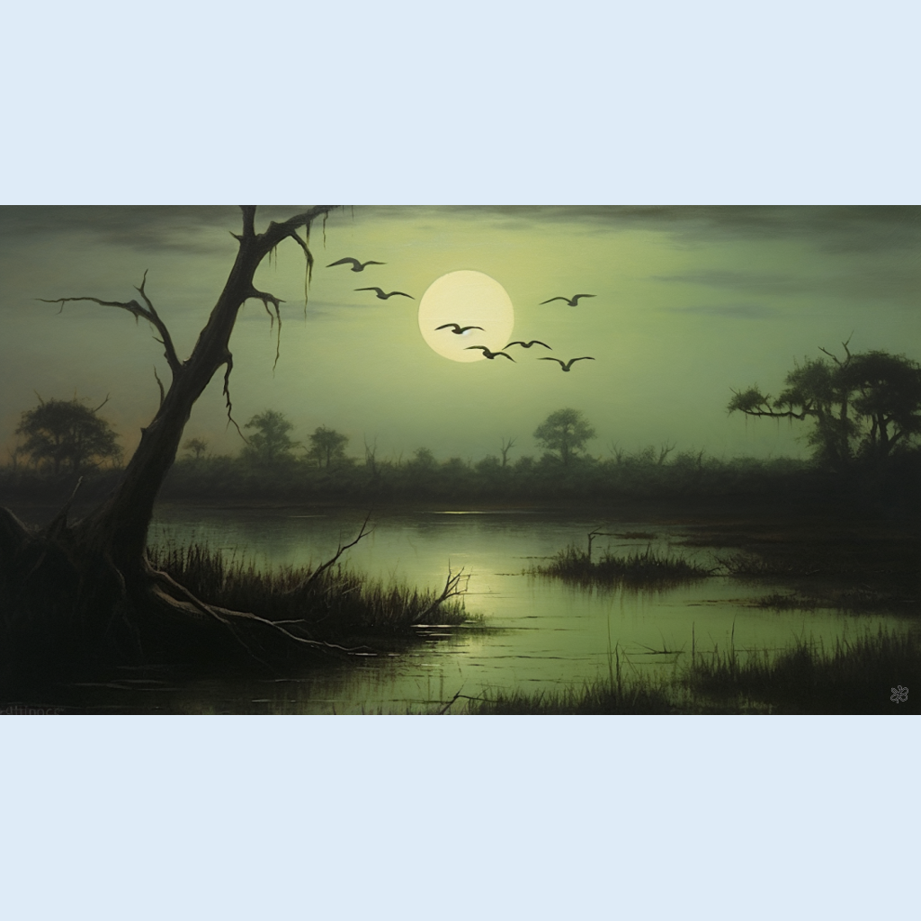 birds over marsh #13