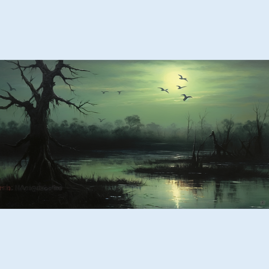birds over marsh #10
