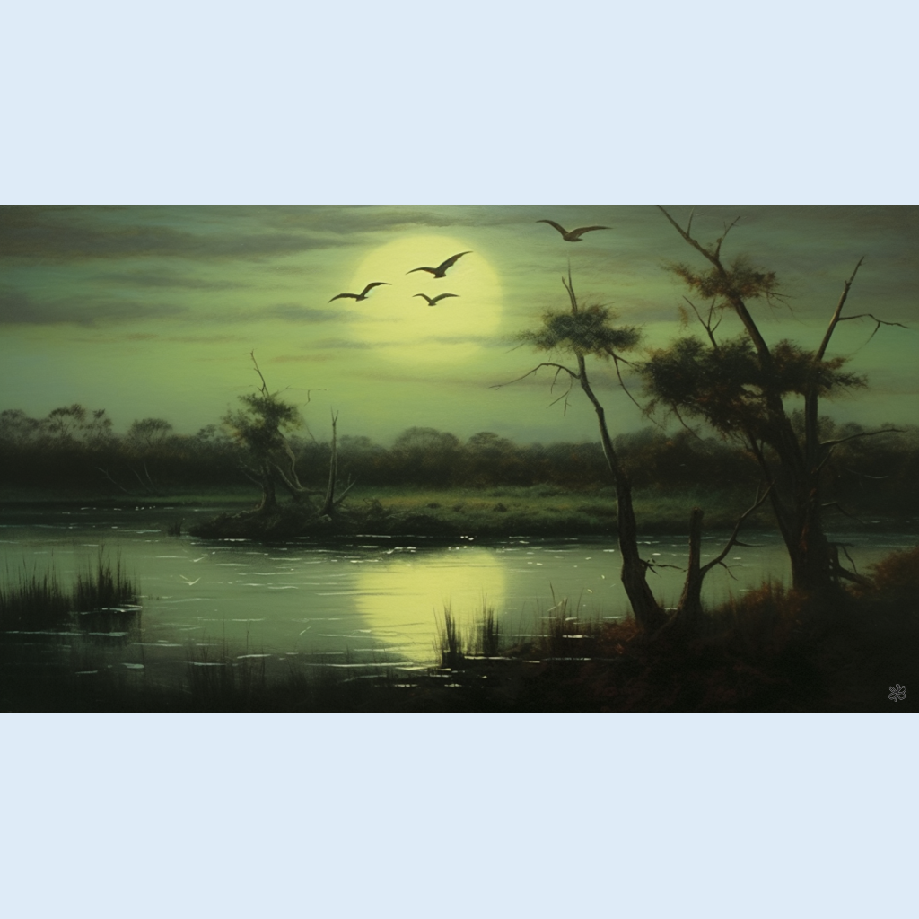 birds over marsh #6