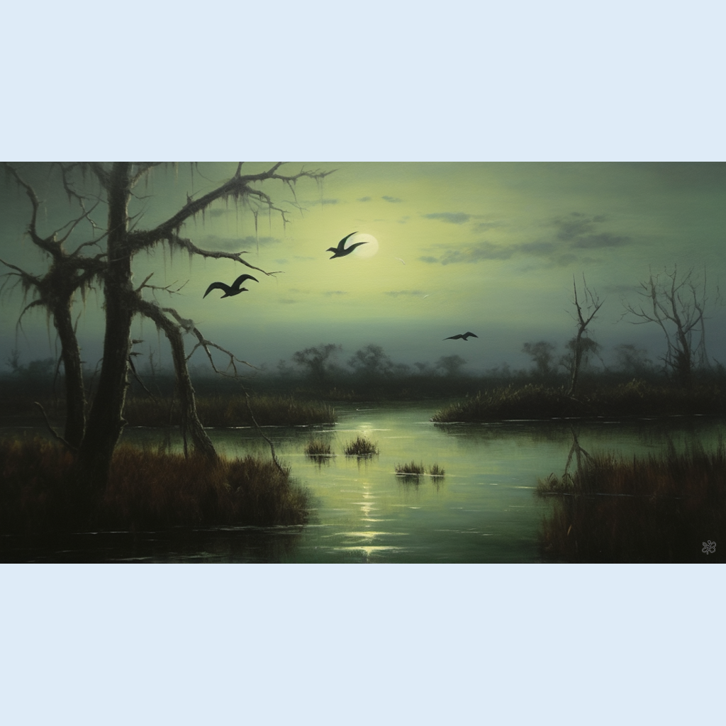 birds over marsh #16