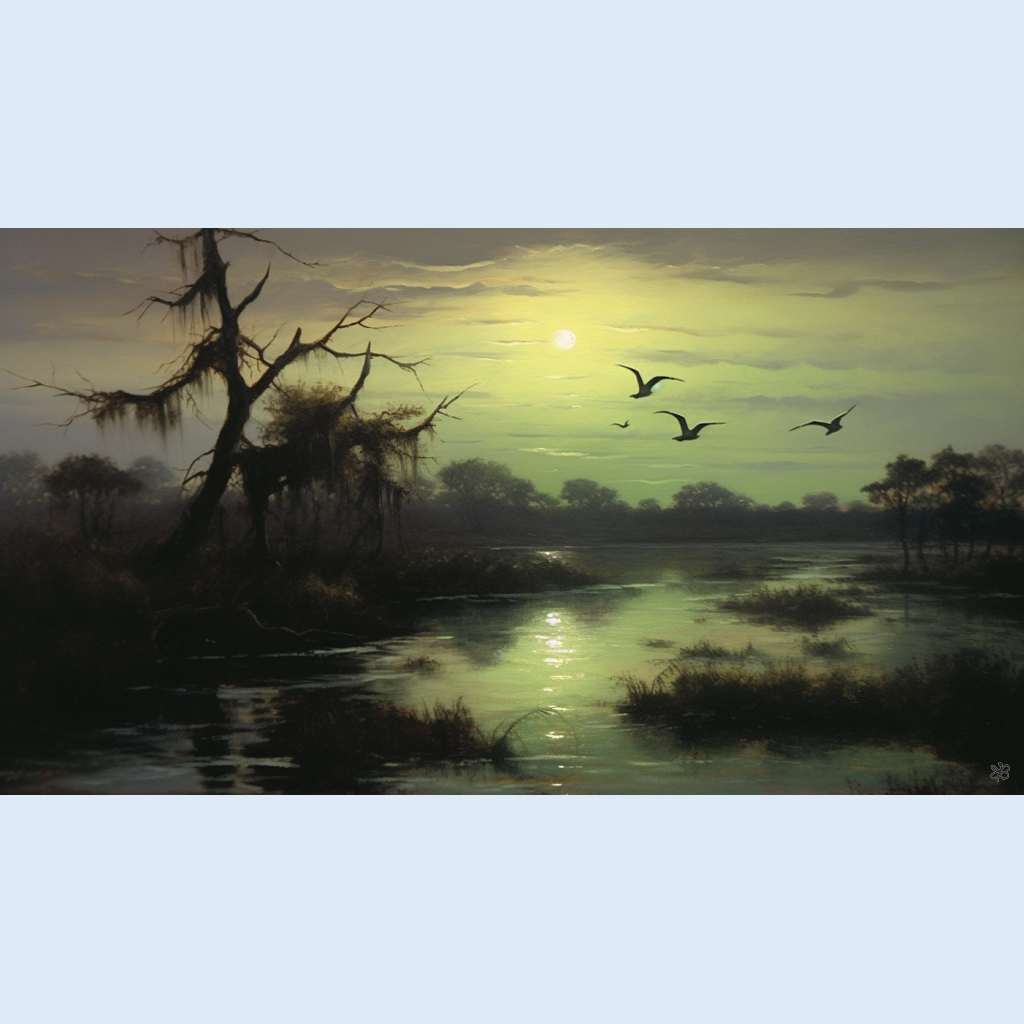 birds over marsh #2