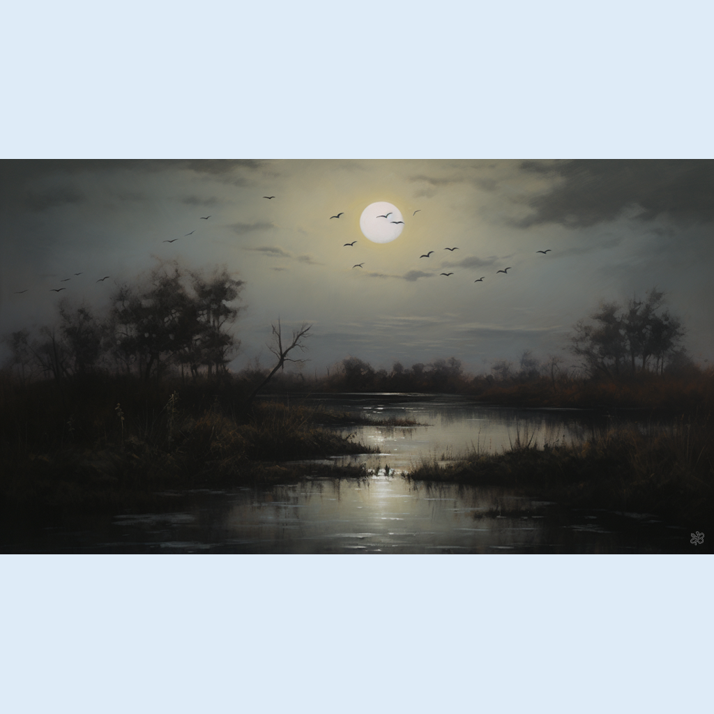 birds over marsh #26