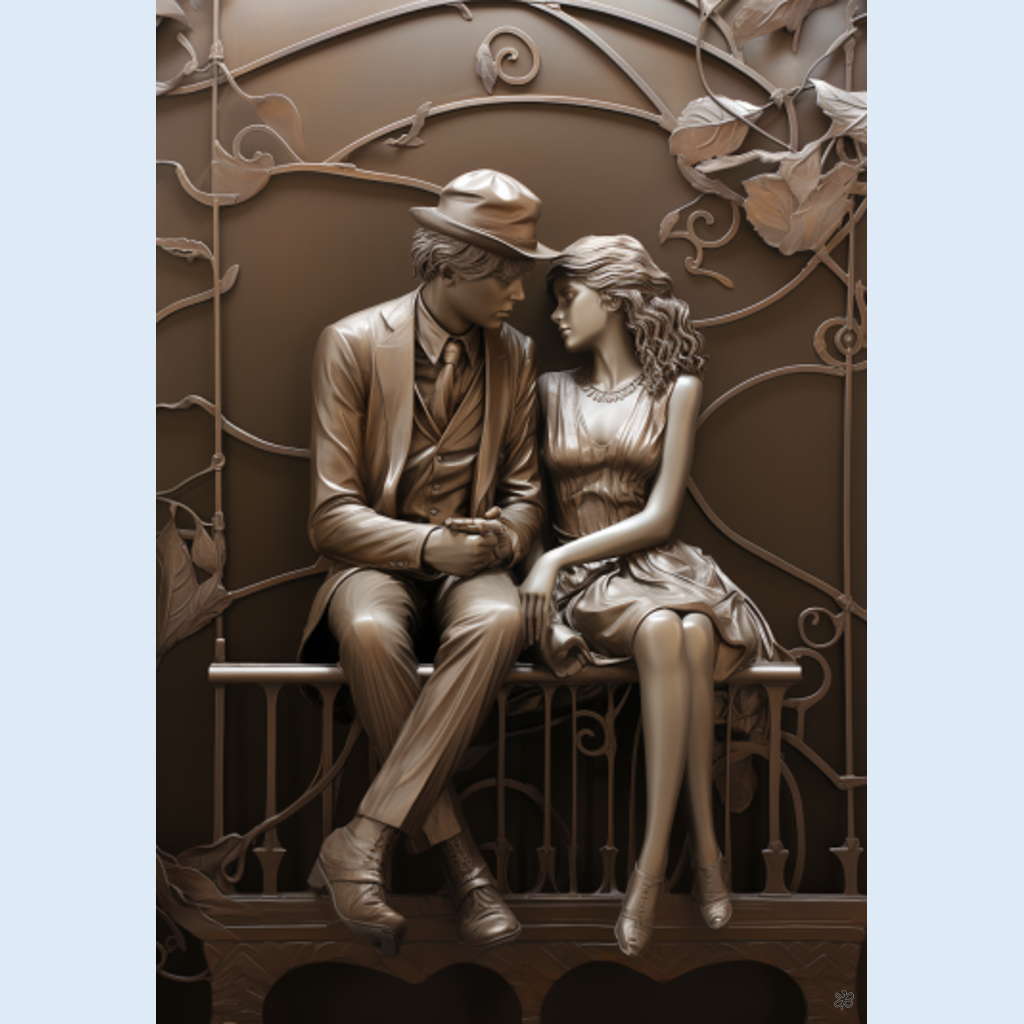 a man and a woman near a bridge #2