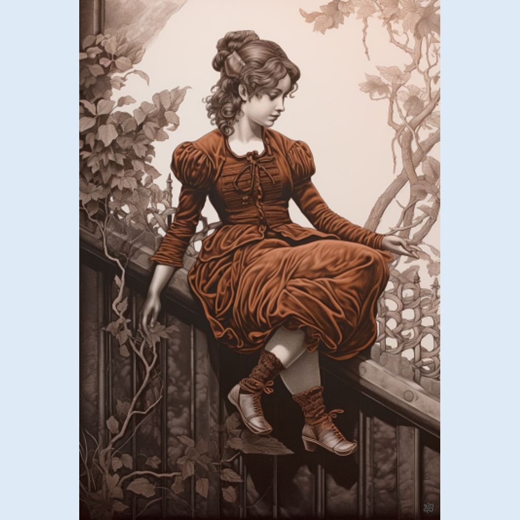 woman on fence #12