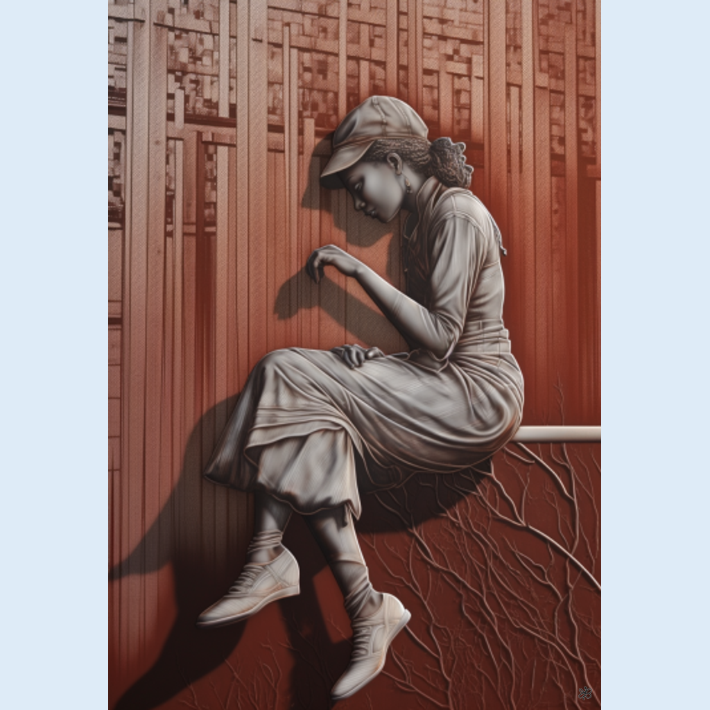 woman on fence #5