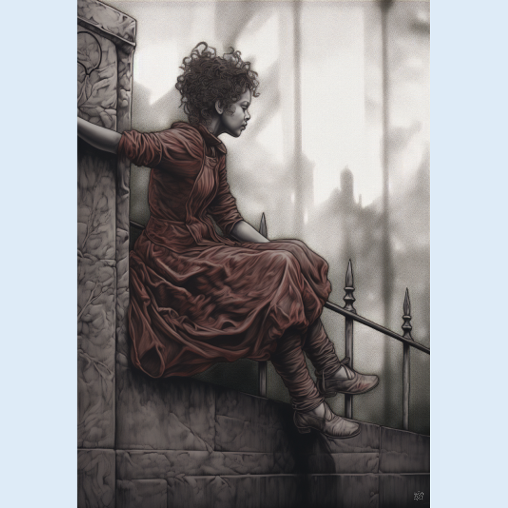 woman on fence #2