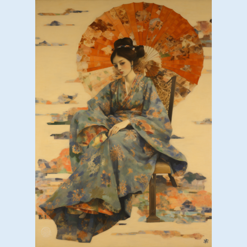 woman with fan and sword #10