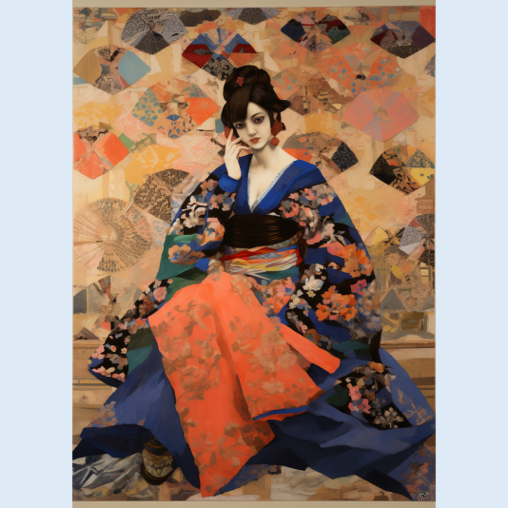 woman with fan and sword #11