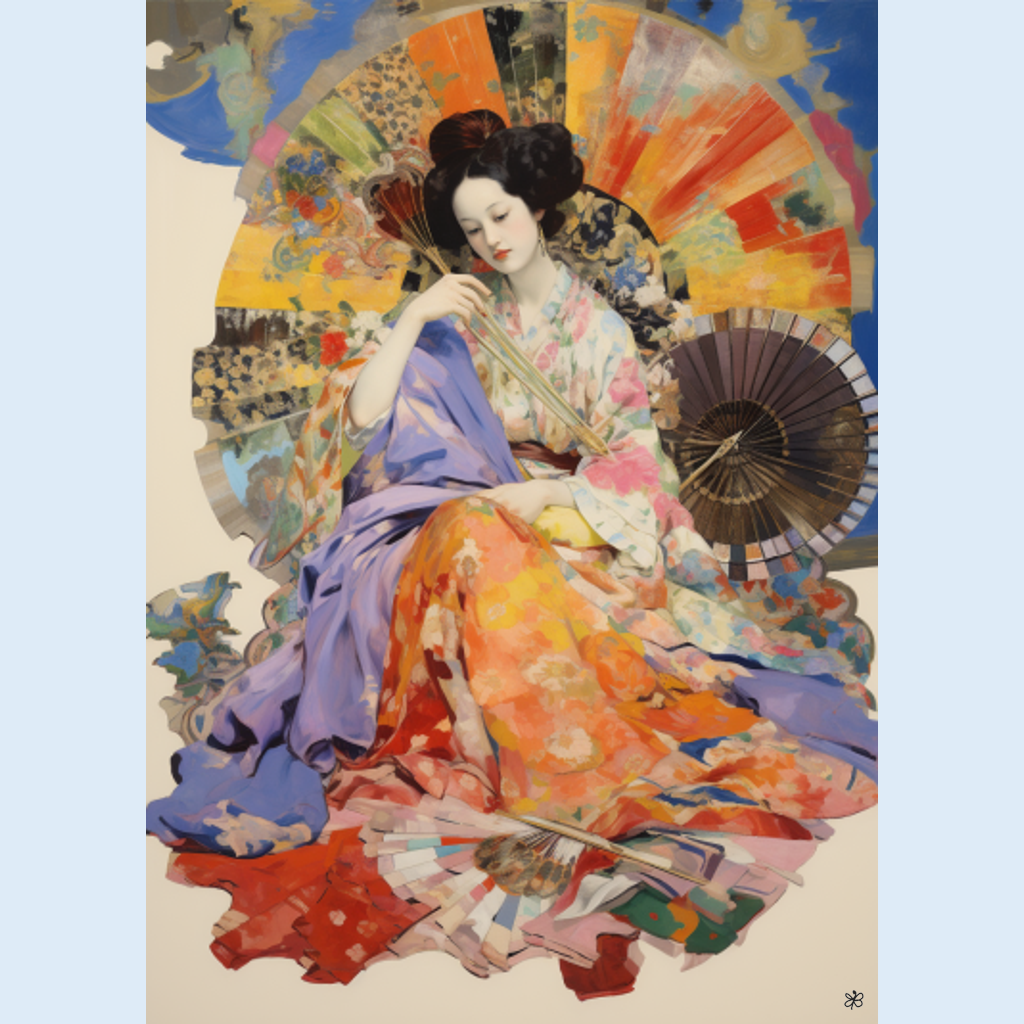 woman with fan and sword #21