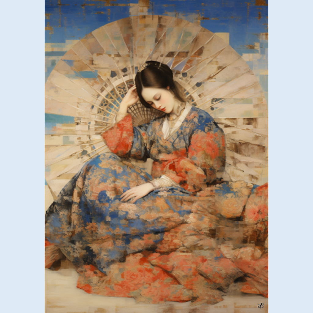 woman with fan and sword #23