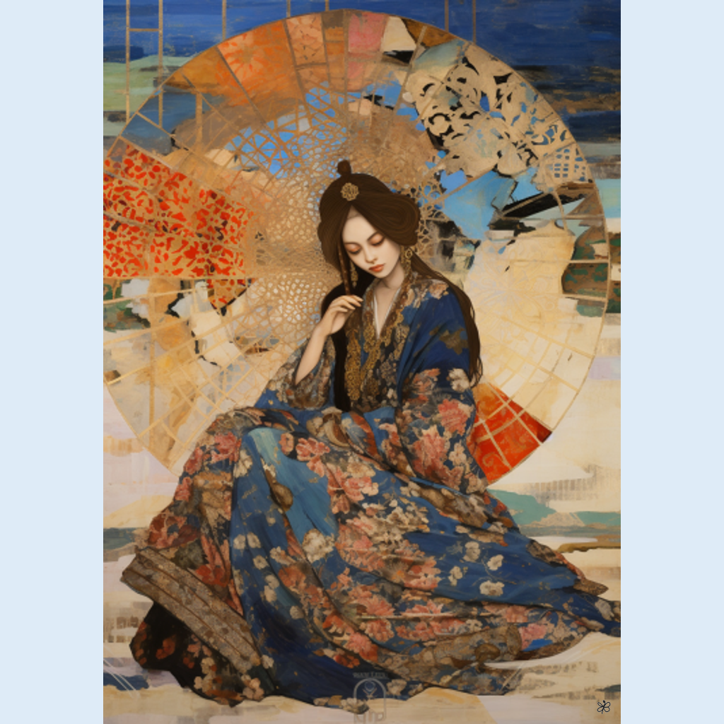 woman with fan and sword #37