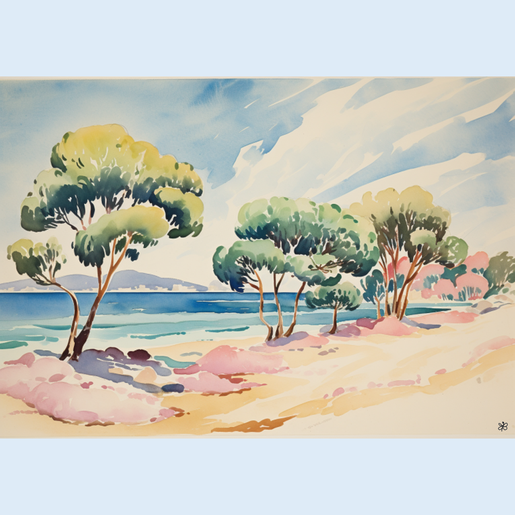 beach with trees #5