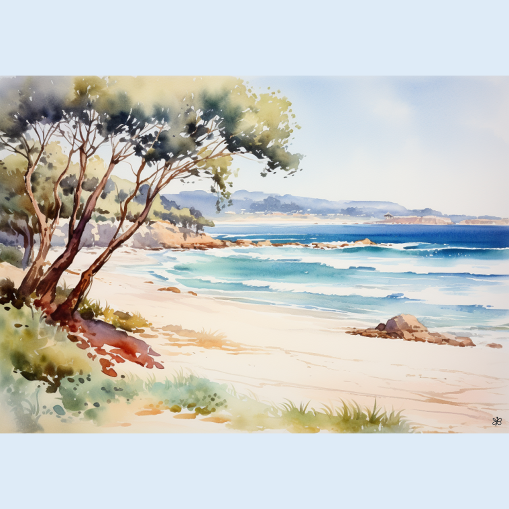 beach with trees #1