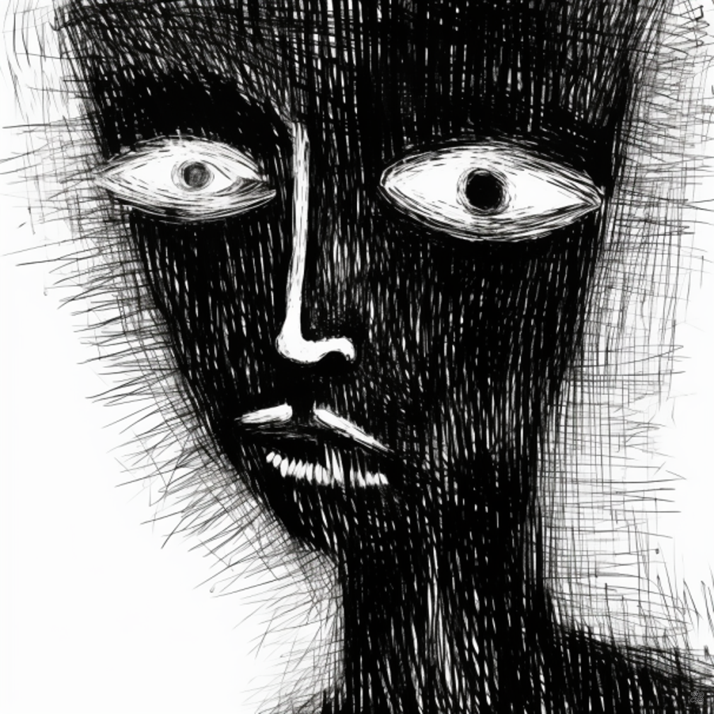 face glowing eyes #2
