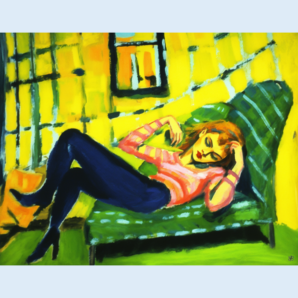woman laying sofa #7