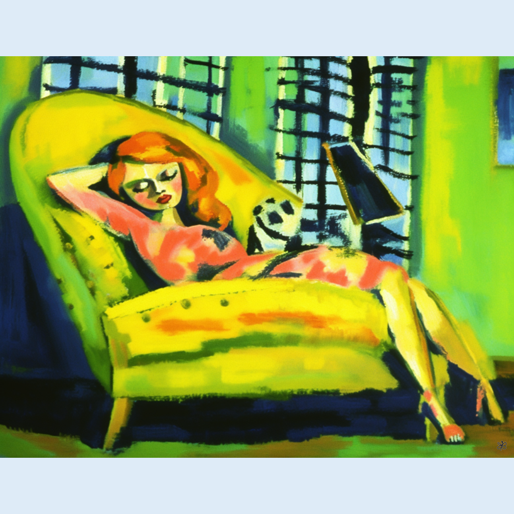 woman laying sofa #10