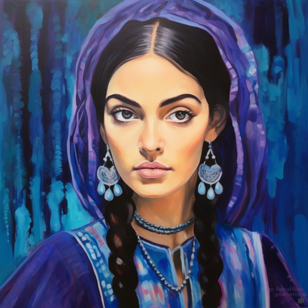woman with beads #14