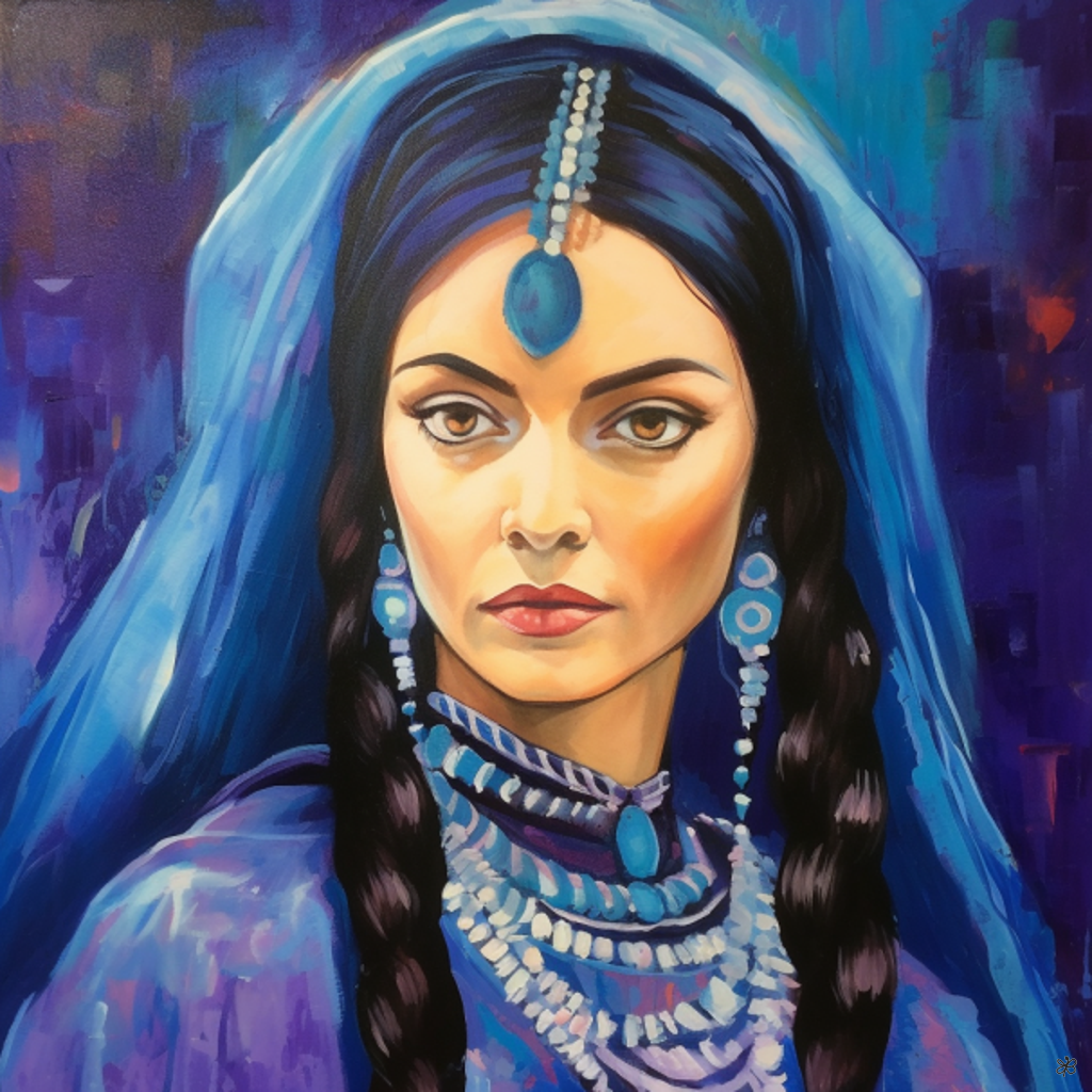 woman with beads #3