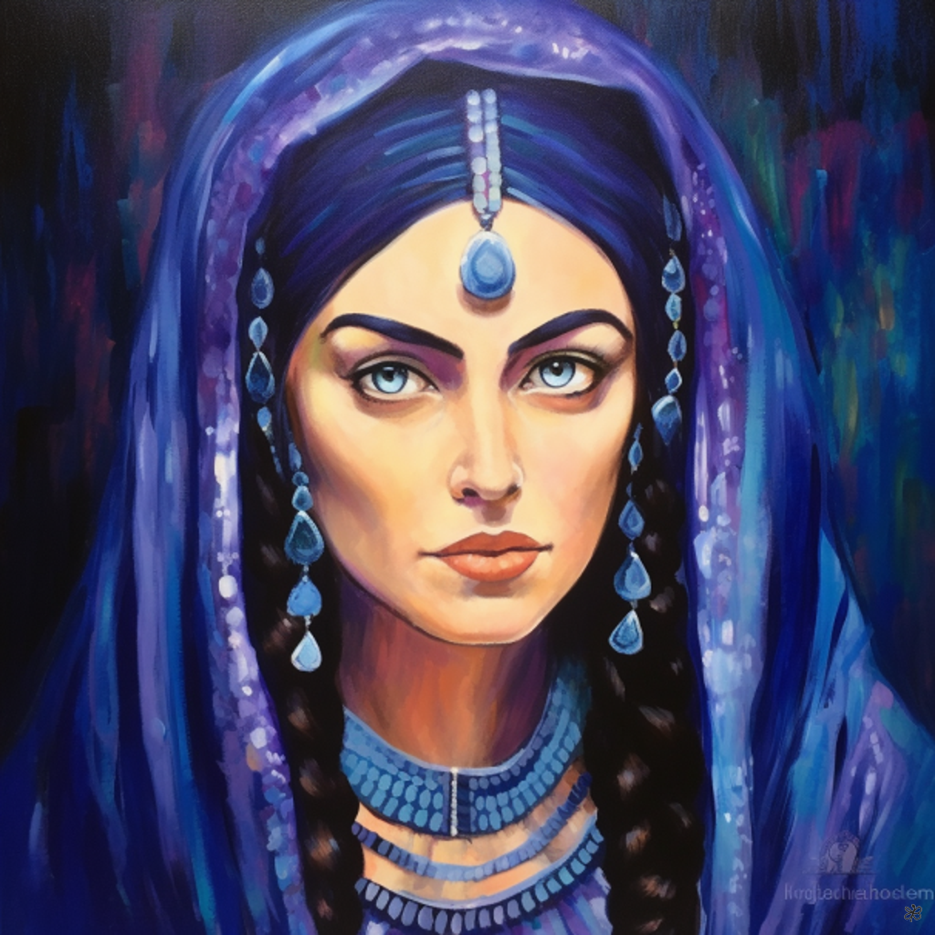 woman with beads #10