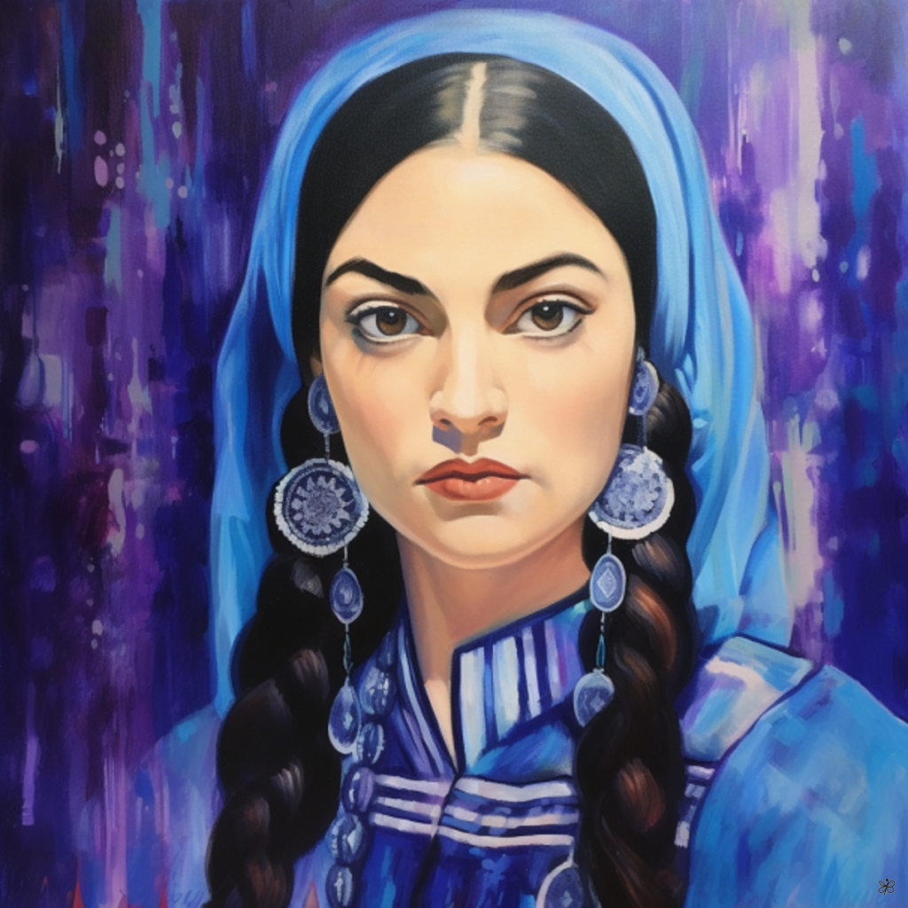 woman with beads #16