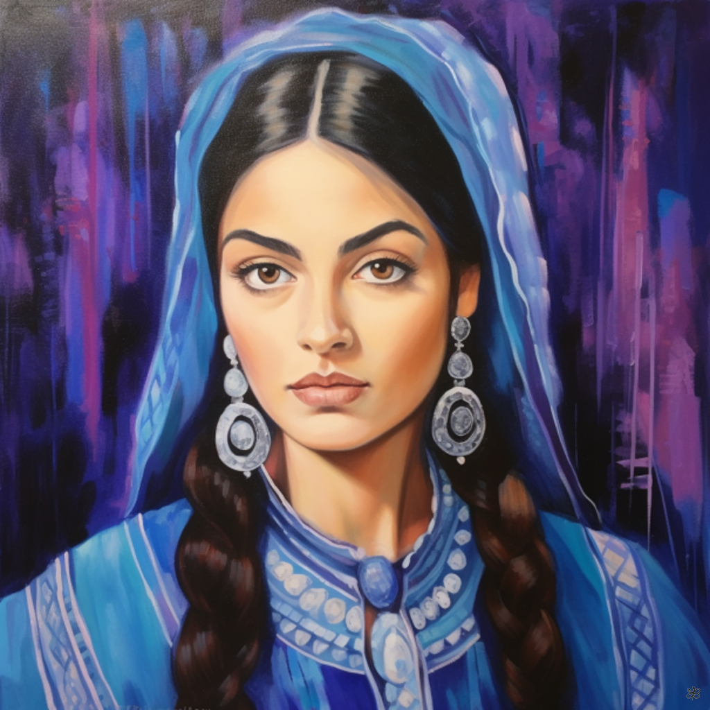 woman with beads #7