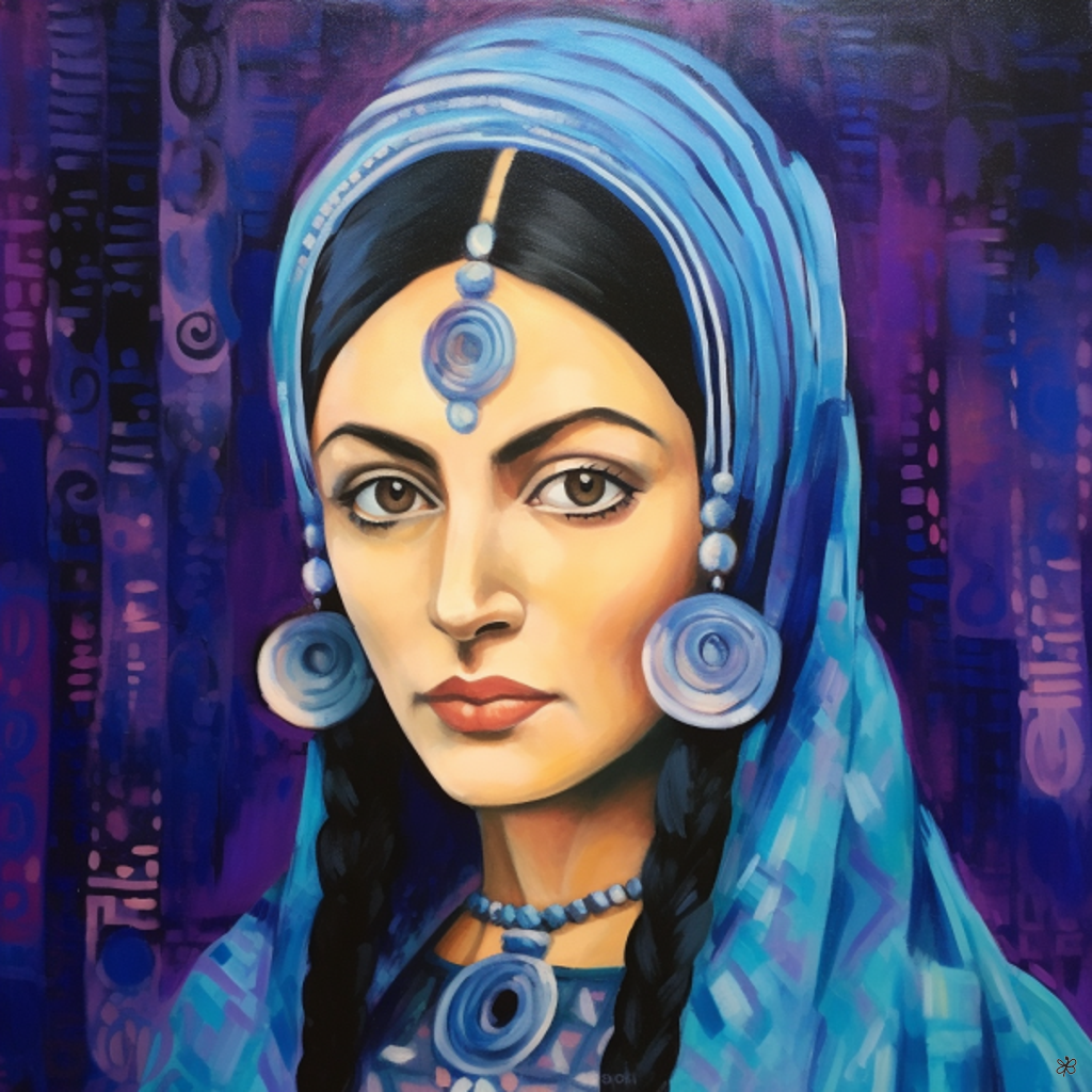 woman with beads #11