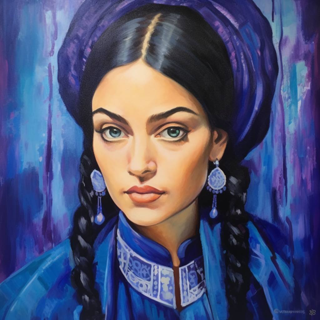 woman with beads #5