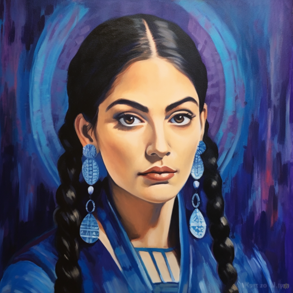 woman with beads #13