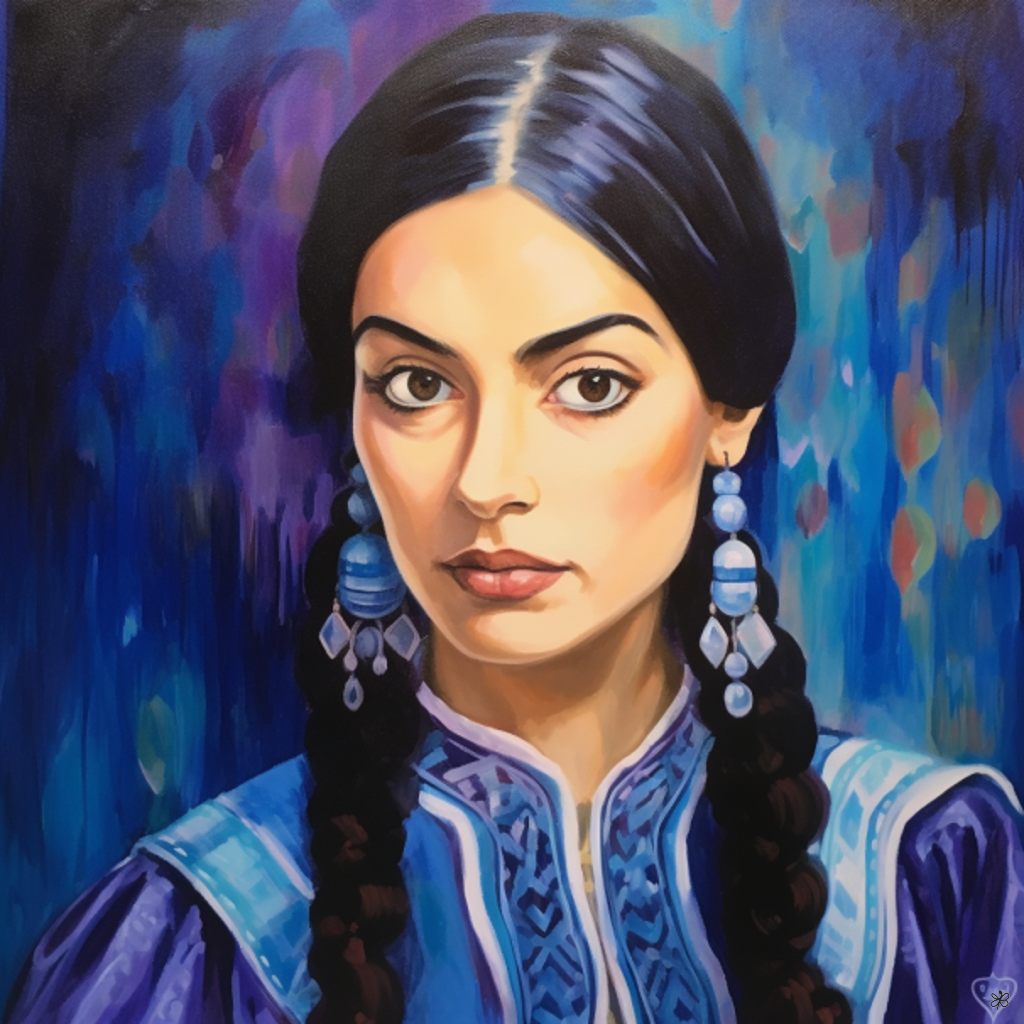 woman with beads #6