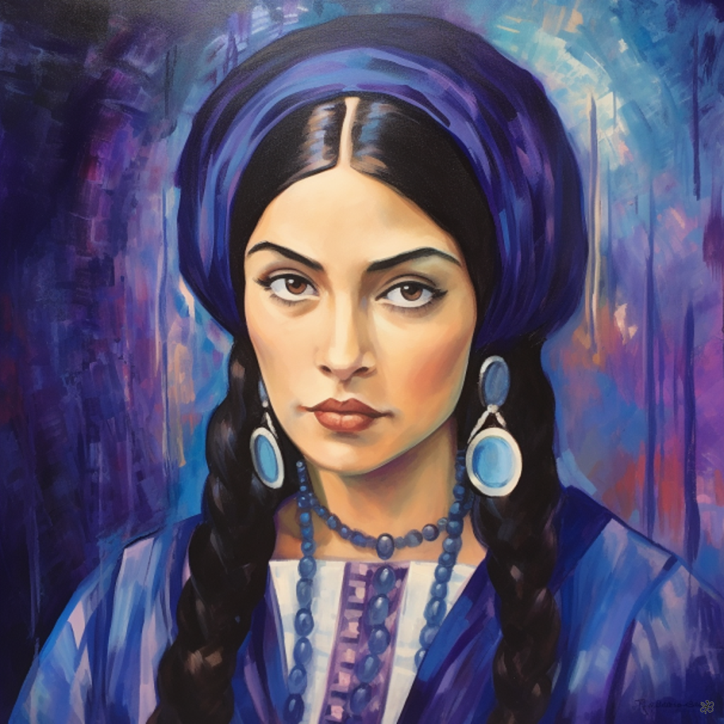 woman with beads #4