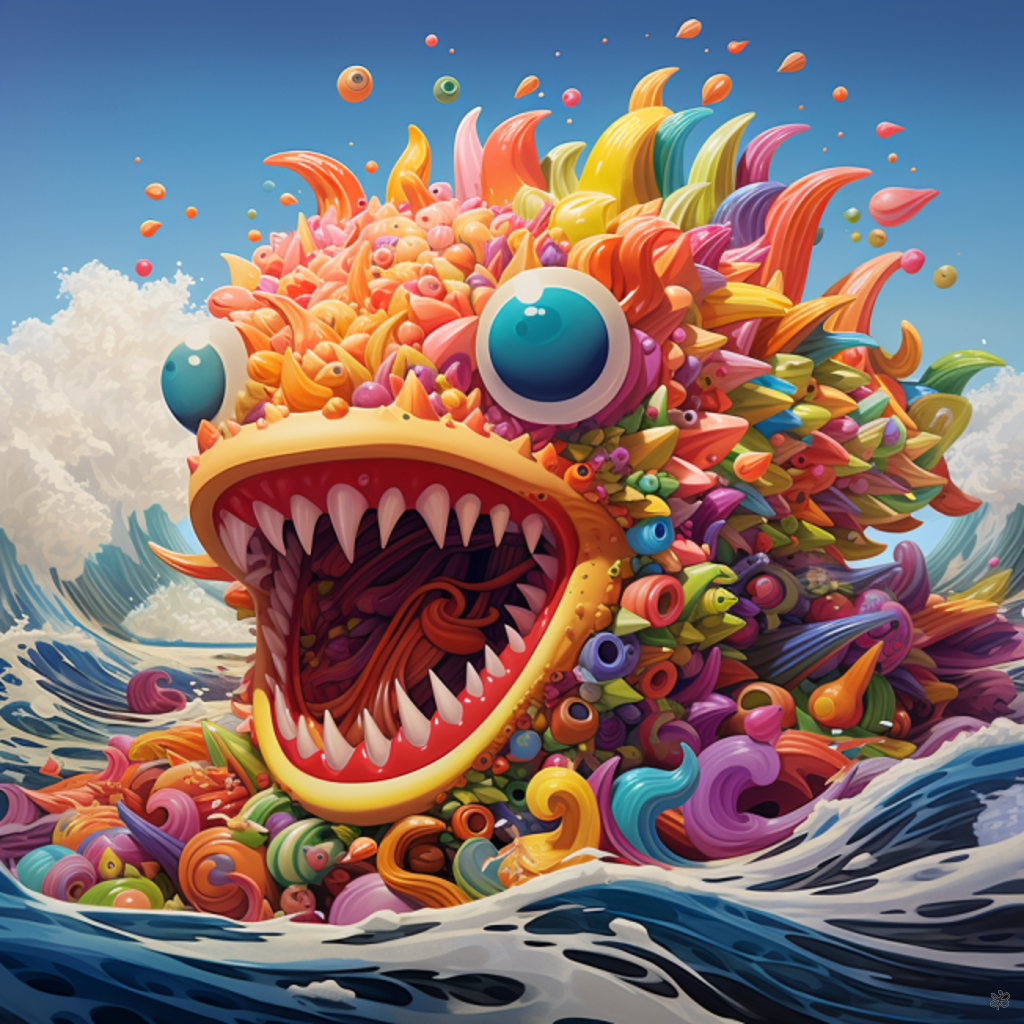 abstract ocean creature #10