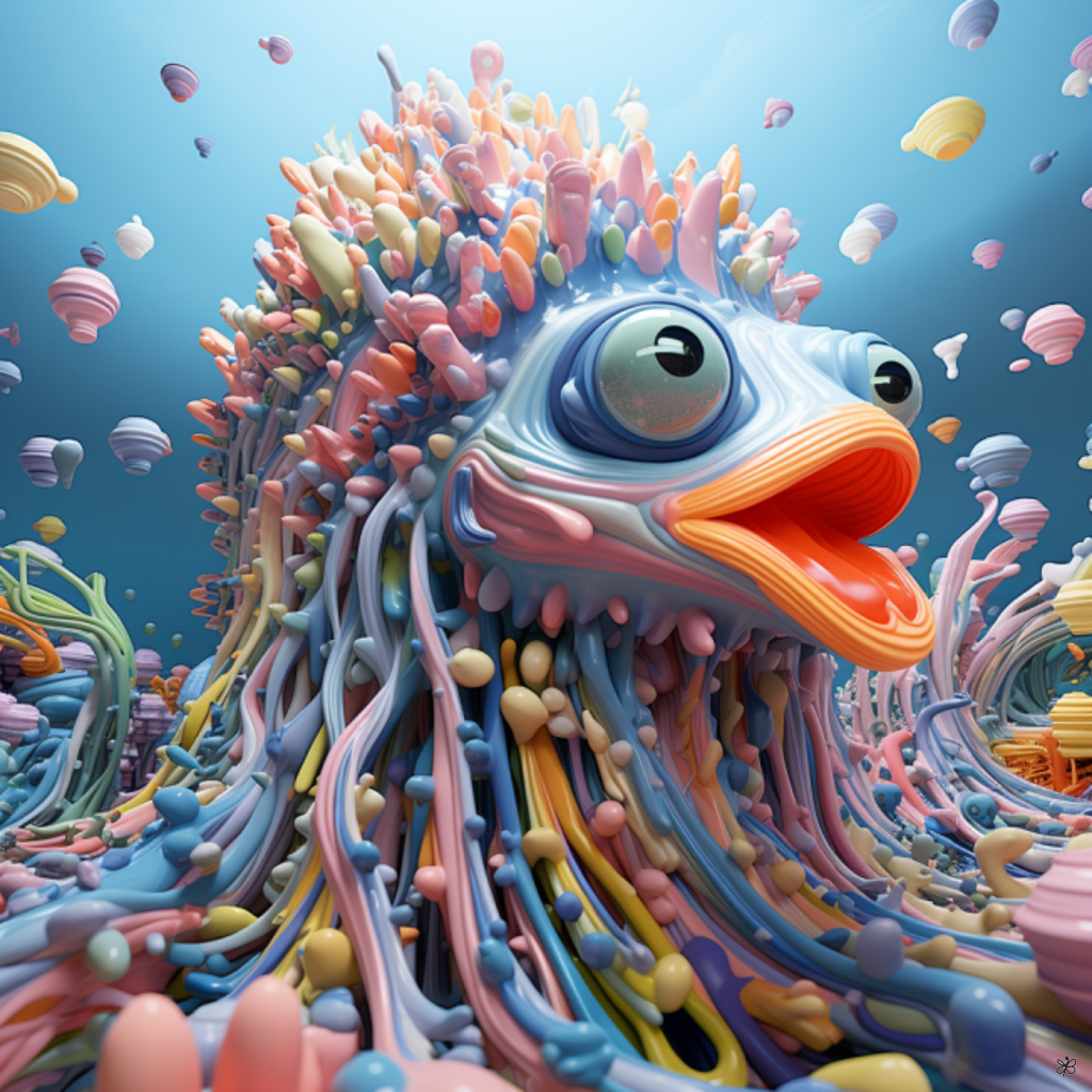 abstract ocean creature #2
