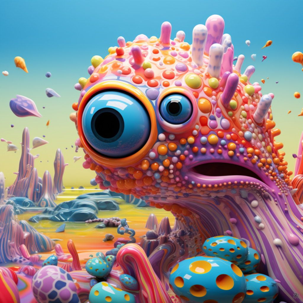 abstract ocean creature #3
