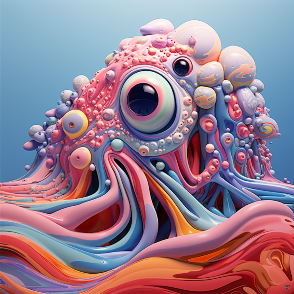 abstract ocean creature #12