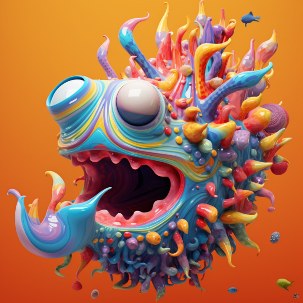 abstract ocean creature #11