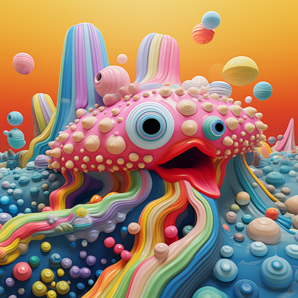 abstract ocean creature #1