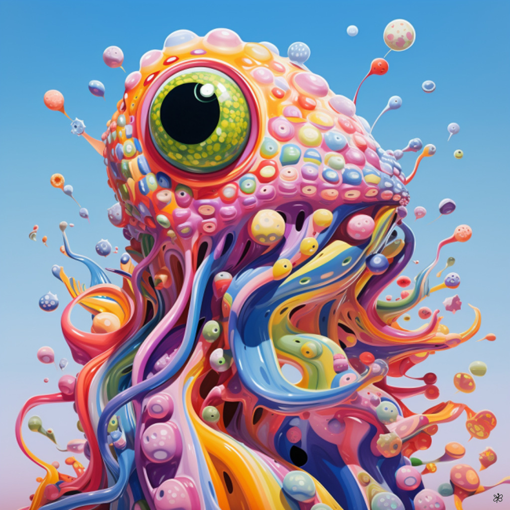 abstract ocean creature #13