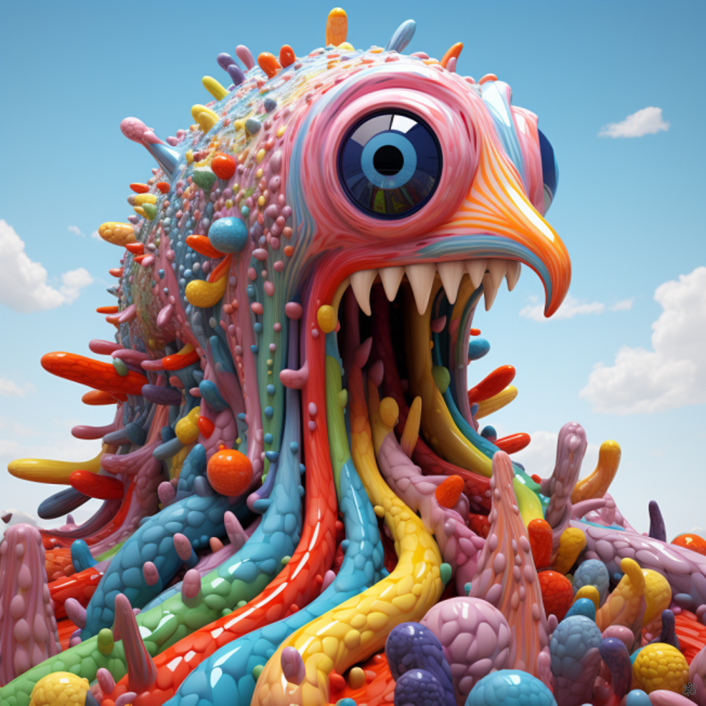abstract ocean creature #6