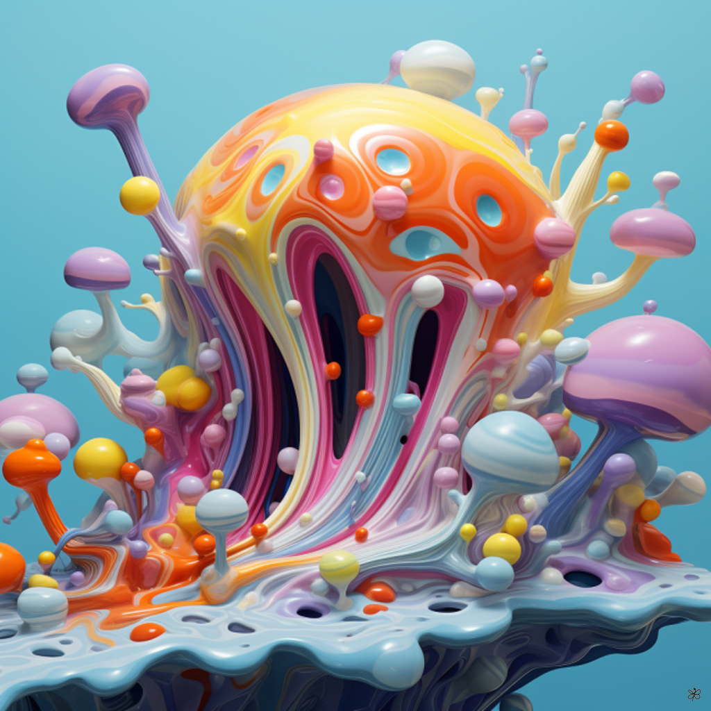 abstract ocean creature #16
