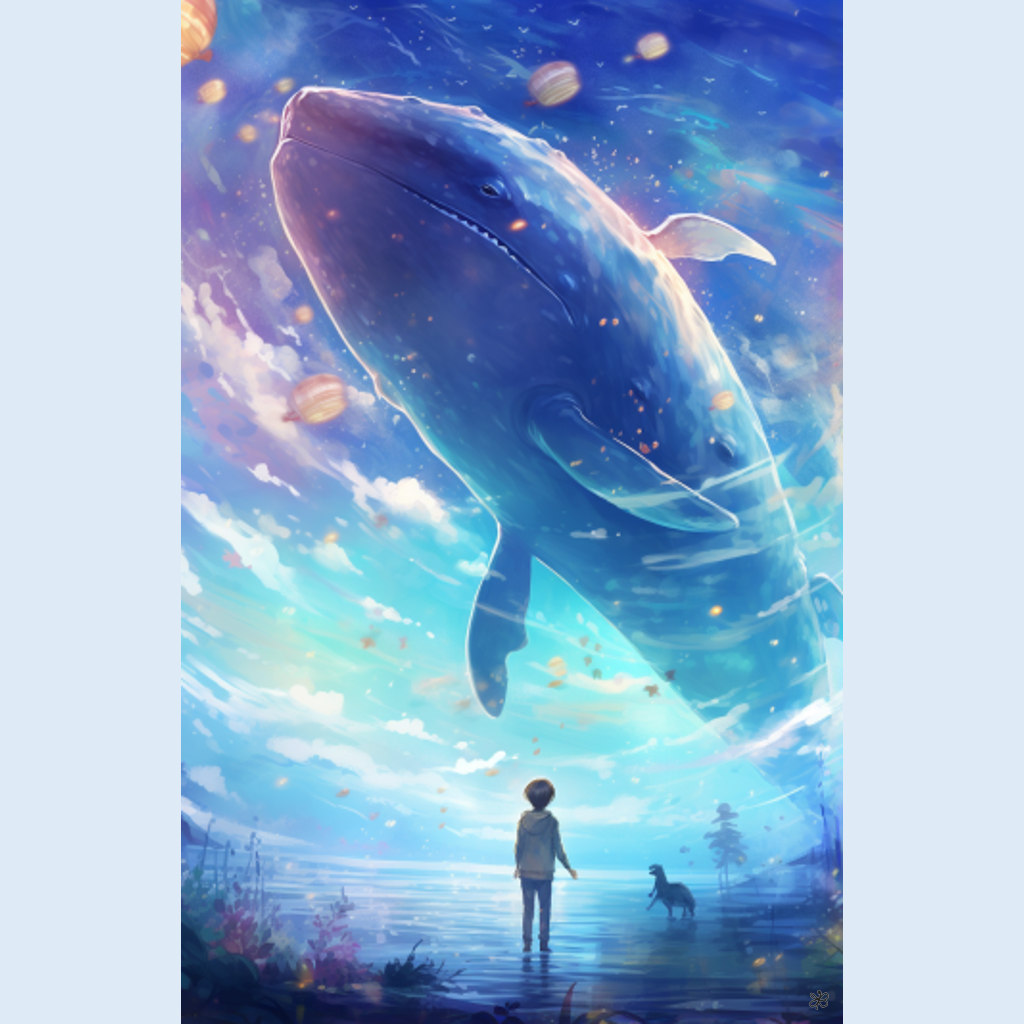 big whale flying #7