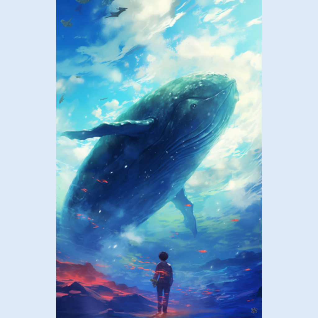 big whale flying #4
