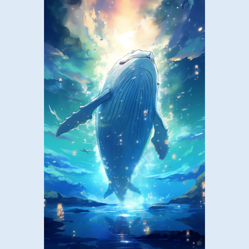 big whale flying #8