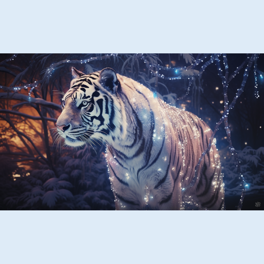 tiger standing #8