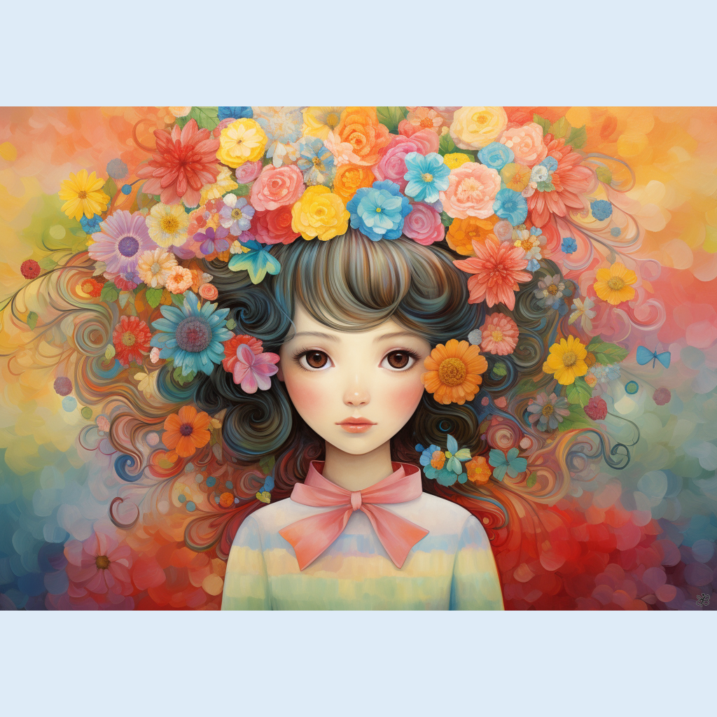 woman flowers  #11