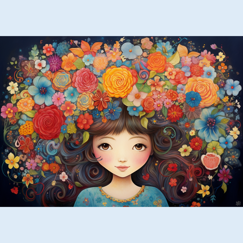 woman flowers  #9