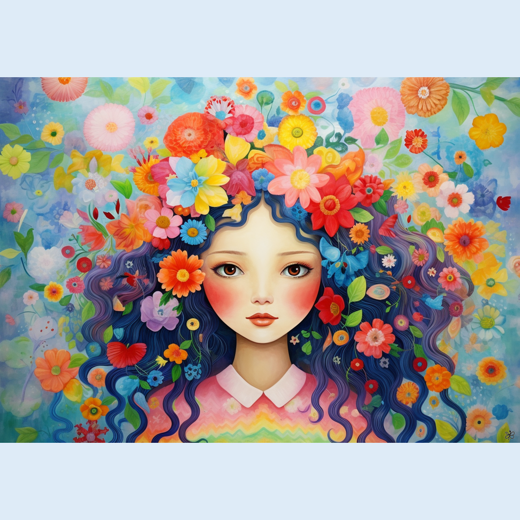 woman flowers  #12